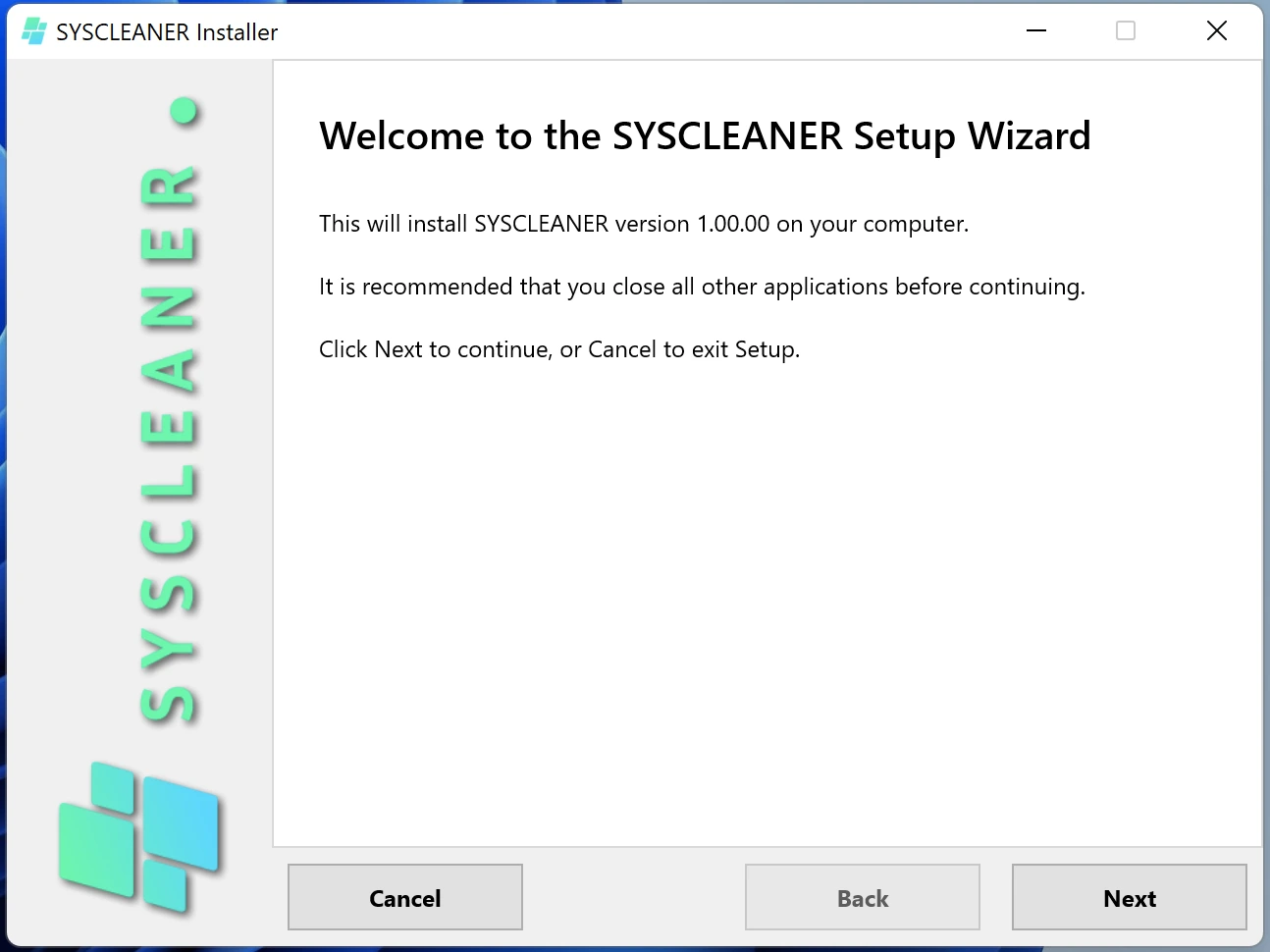 install screenshot